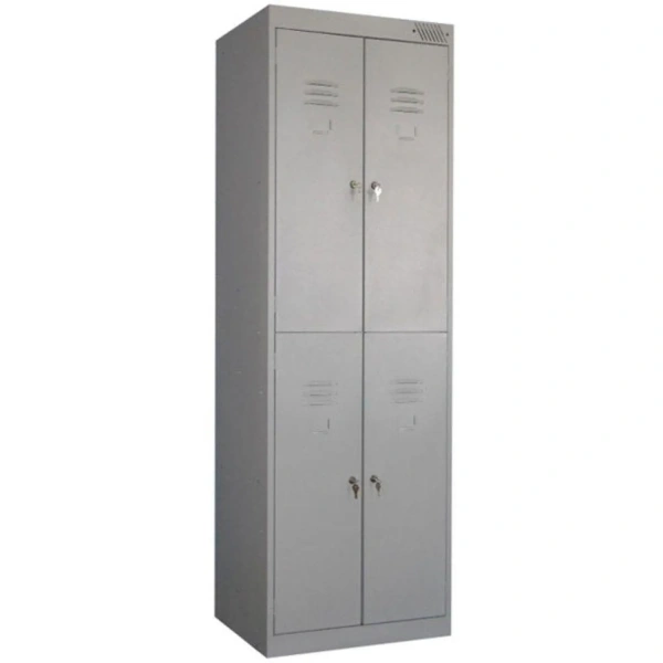 Шкаф для одежды металлический MZ_ШРК-24-600 2 секции,4 ячейки 600х500х