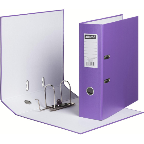 Папка-регистратор с арочн.мехAttacheSelection Экономи 90мм,сире,ПБП1,карм.к