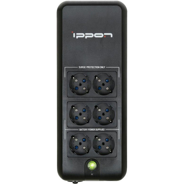 ИБП Ippon Back Verso 800 800ВА 420Вт EURO(4+2) черный