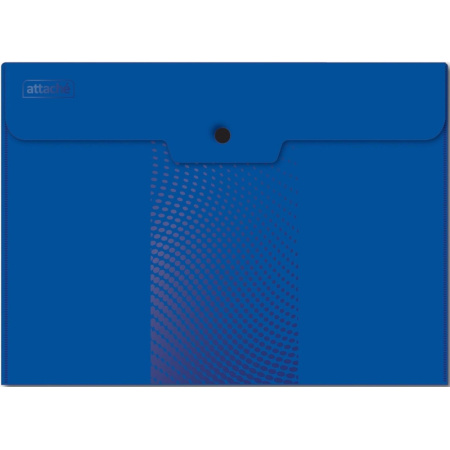 Папка-конверт на кнопке А4, 180мкм, Attache Digital ассорти, 6 шт.уп