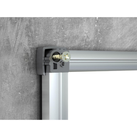 Доска для информации комб.пробковая/магн-маркерн лак 90х120см алюм.р Combo