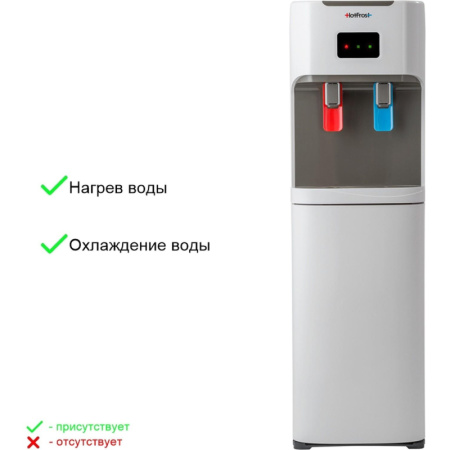 Кулер для воды HotFrost V115AE белый, электрон. охлаждение, нижняязагрузка