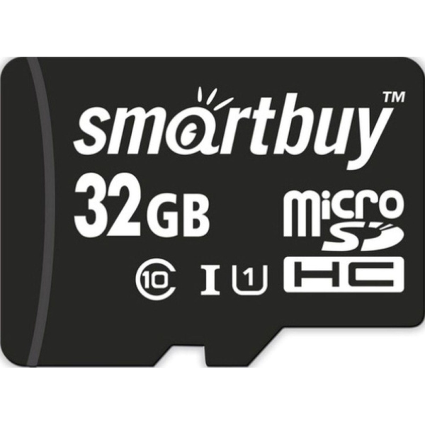 Карта памяти SmartBuy microSDHC 32Gb UHS-I Cl10 +ад, SB32GBSDCL10-01