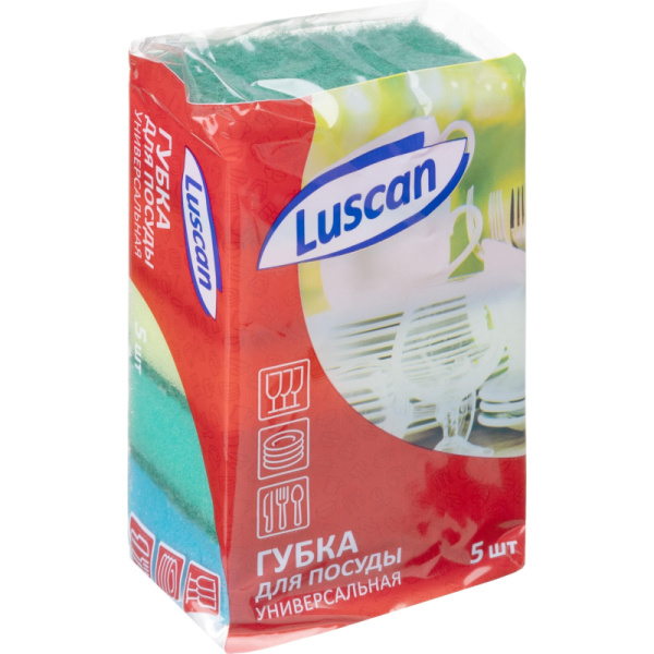 Губки для посуды Luscan 80х50х26мм 5шт/уп