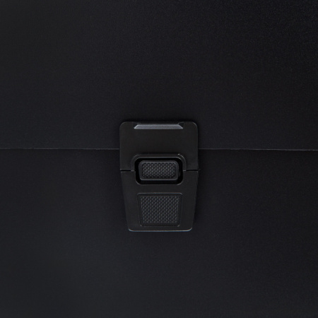 Портфель-картотека Комус 12 отд. А4, черный