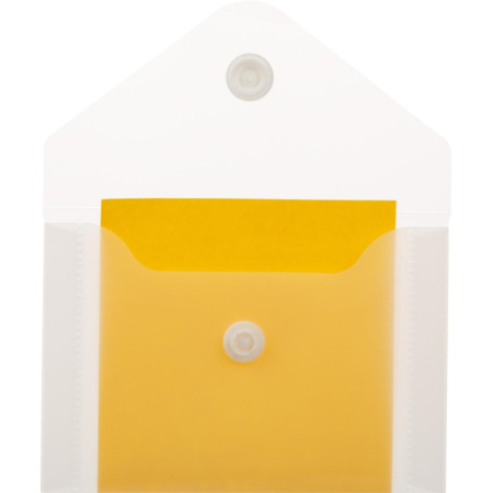 Папка-конверт на кнопке А7 105x74мм 180 мкм  ассорти,Attache  20шт.уп