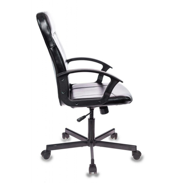 Кресло VB_EChair-563 TPU к/з черный, металл (детали в спинке)