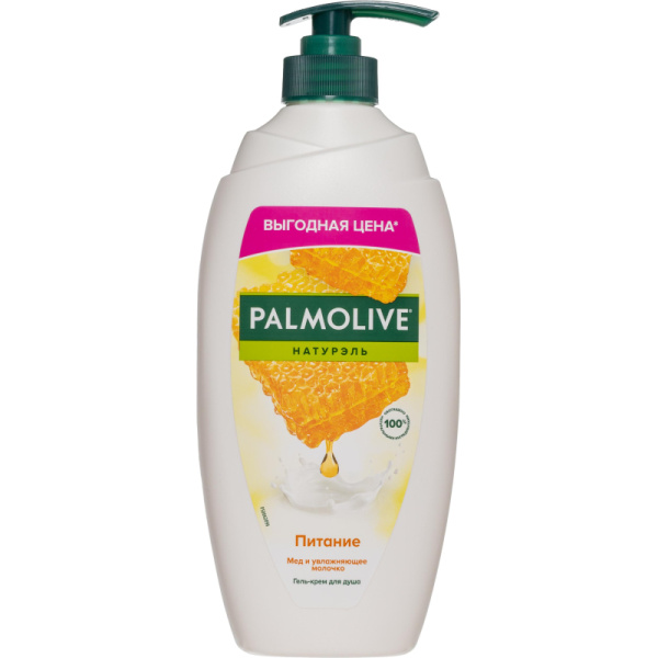 Гель для душа Palmolive Натурэль Мед и увлажняющее молочко, 750 мл