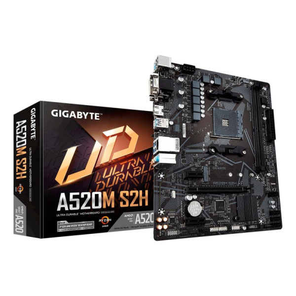 Материнская плата Gigabyte A520M S2H AM4 AMD 2xDDR4 mATX RTL