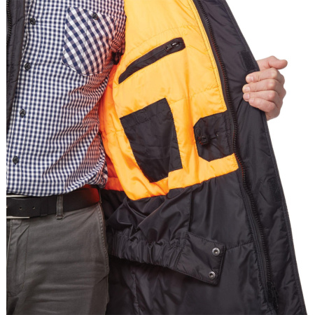 Куртка рабочая зимняя муж Аляска удлиненная черн  (р.52-54)170-176