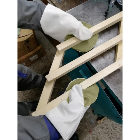 Рукавицы хб с наладонником брезентовым (пл.240гр/м2 и 480гр/м2) 10 пар/уп