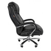 Кресло VT_CHAIRMAN 402 кожа черная, хром