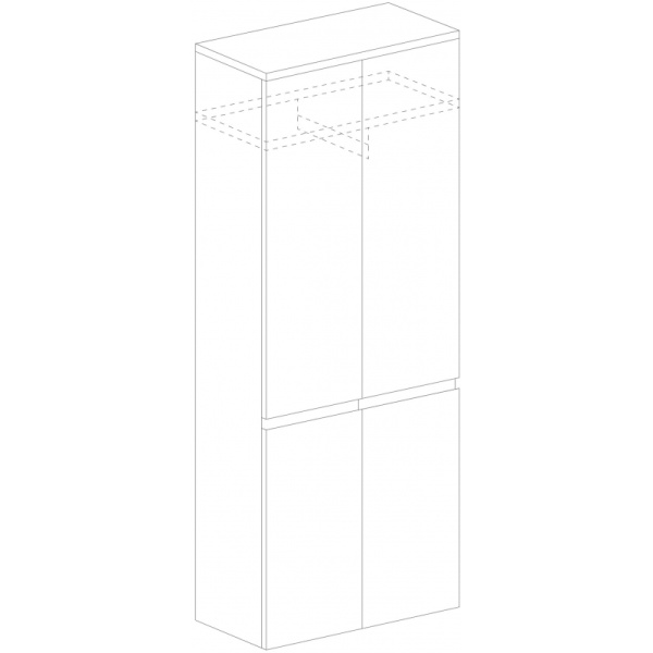 Гардероб ED_Vita узк. V-2.3, дуб сонома