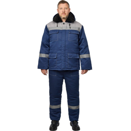 Костюм рабочий зимний муж з35-КБР синий/сер ( 56-58) 182-188 (Арсенал-СП)