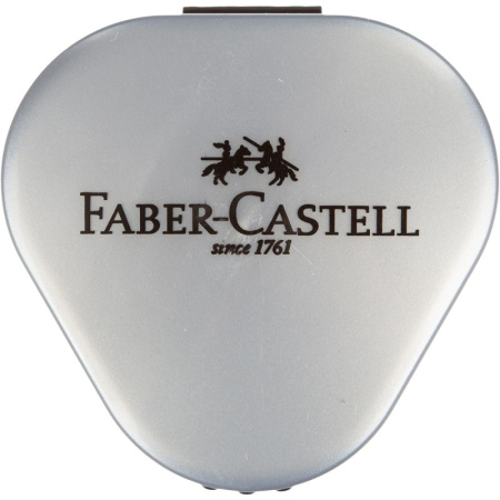 Точилка Faber-Castell Trio Grip 2001, 3 отверстия,2 контейнера,серая183800