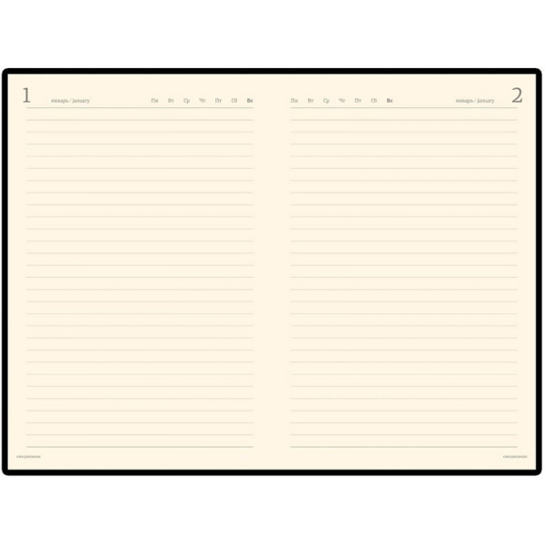 Ежедневник полудатированный коричн,A5,152х222мм,416 стр,Br.V.PROFY 3-073/03