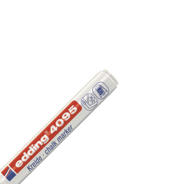 Маркер меловой Edding E-4095 chalk marker белый_049