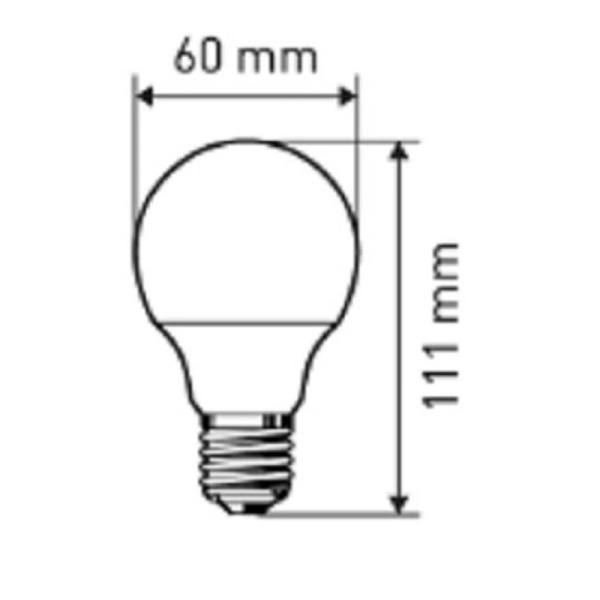 Лампа светодиодная Эра LED A60-11W-840-E27  4000k нейтр.бел. ст.колба