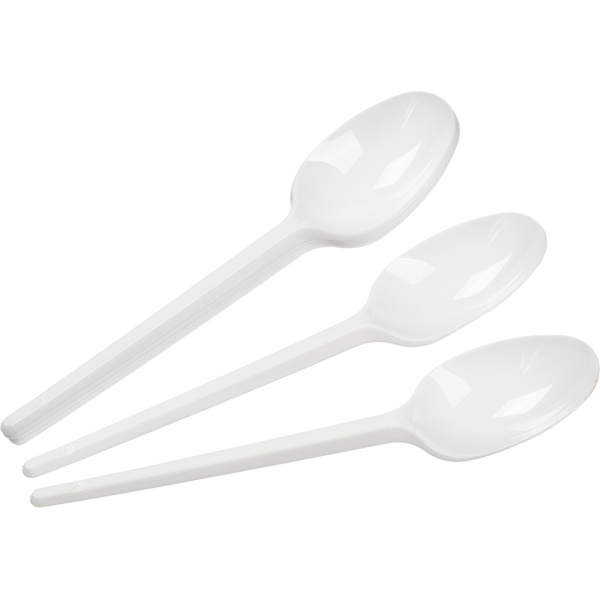 Ложка одноразовая столовая  Комус, бел, ПС 100шт./уп