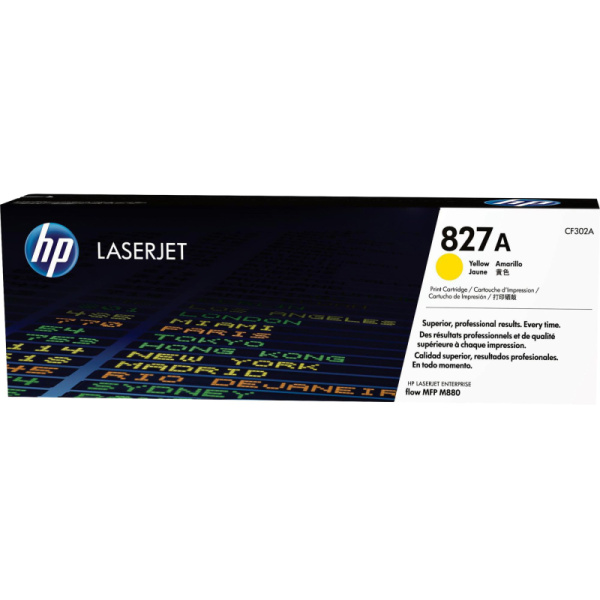 Картридж лазерный HP 827A CF302A жел. для CLJ Enterprise M880z
