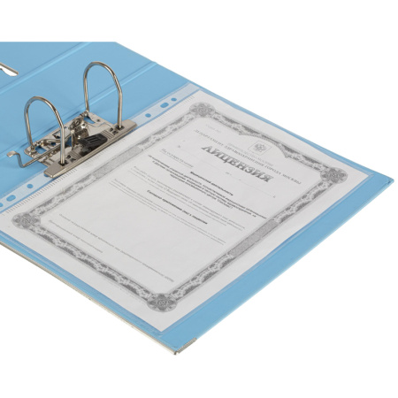 Папка-регистратор Attache Bright colours 80 мм мет. уг. голуб,ПБП2,карм.кор