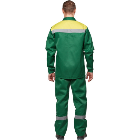 Костюм рабочий летний муж л02-КПК кур/пк зел/желт 68-70/170-176