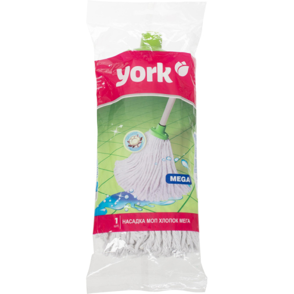 Насадка МОП для швабры веревочная York МЕГА хлопок  200 г