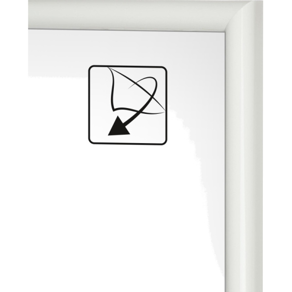 Рамка пластиковая Attache  30х40 (А3) Стекло Белая