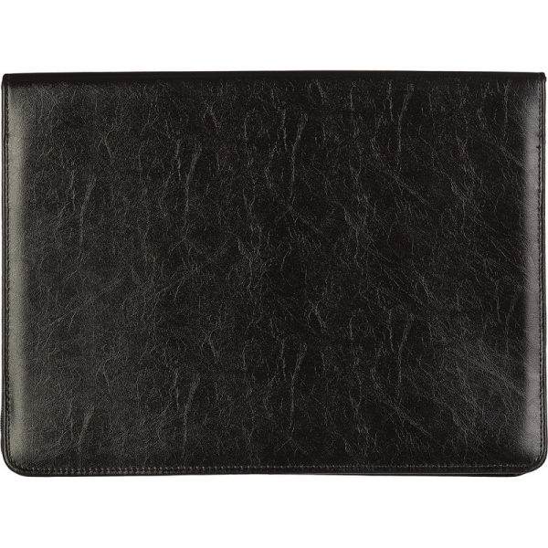 Папка деловая из кож/зам из кож/зам ЛИДЕР м129 с зажимом, черный, Россия