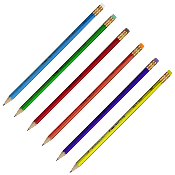 Карандаш чернографитный KOH-I-NOOR 1372 ORIENTAL HB с ластиком Чехия