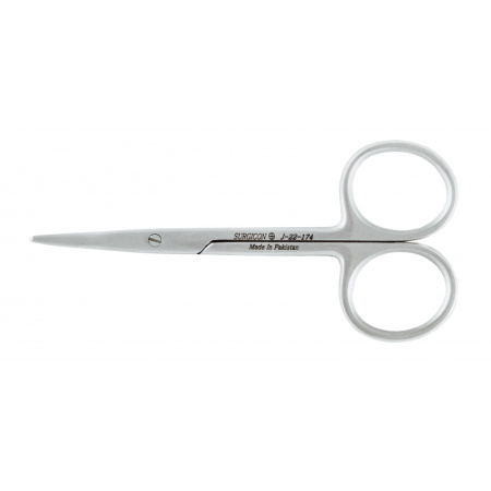 Ножницы тупоконечные вертикально изогнутые, 100 мм, J-22-174