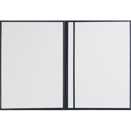 Папка адресная с ВИНЬЕТКОЙ бумвинил с поролоном синяя