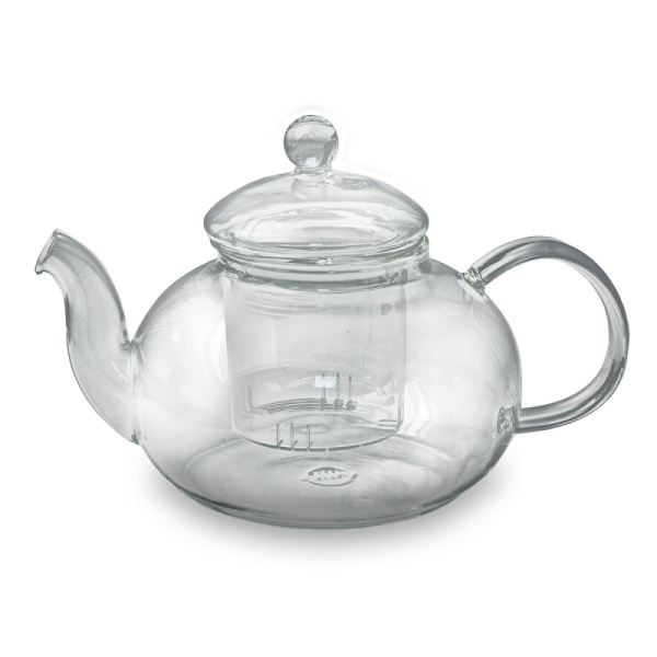Чайник заварочный 1000мл стекл. ЛИПОВЫЙ ЦВЕТ со стеклянным ситом (TP075)