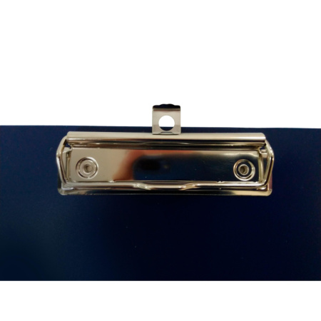 Папка-планшет Комус пластиковый с крышкой, синий