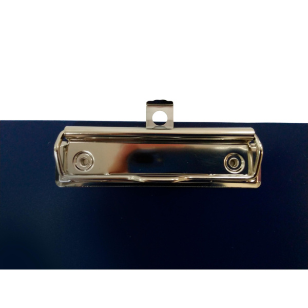 Папка-планшет Комус пластиковый с крышкой, синий