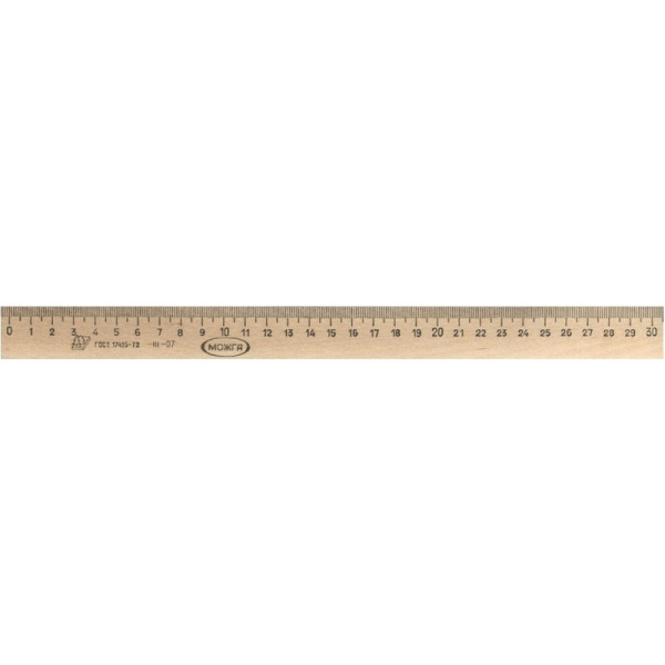 Линейка деревянная 30см,ЛП-300,С-07