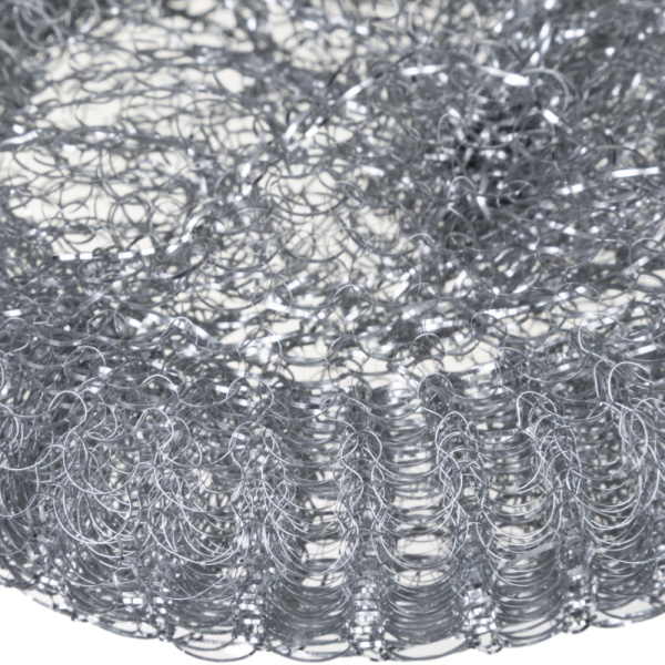 Губка мочалка спираль металлическая Luscan 110х110х40мм 40г