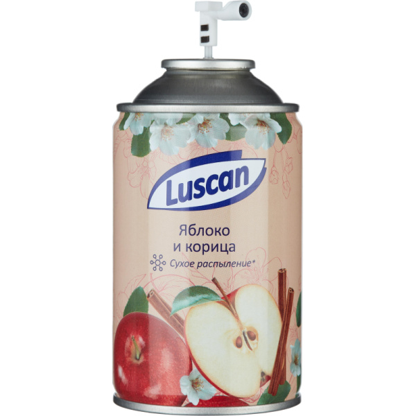 Баллон сменный для автоосвежителя Luscan 250мл Яблоко и корица сухое распыл